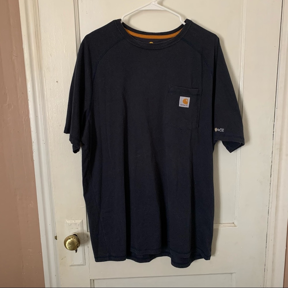 Carhartt XL Navy Blue Force Relaxed Fit T-Shirt